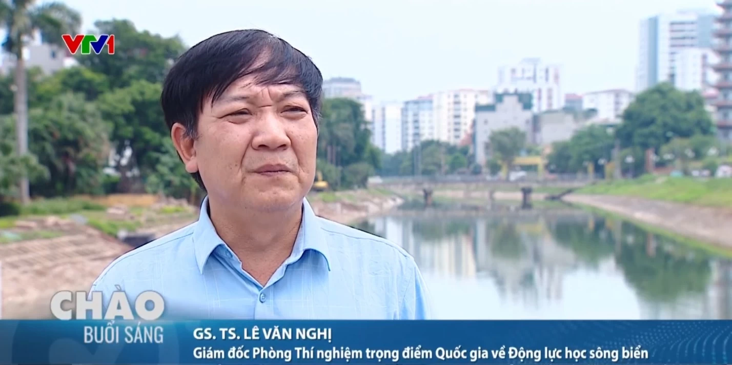 Chào buổi sáng -VTV1-Phóng sự "Đảm bảo nguồn nước bổ cập cho sông Tô Lịch"