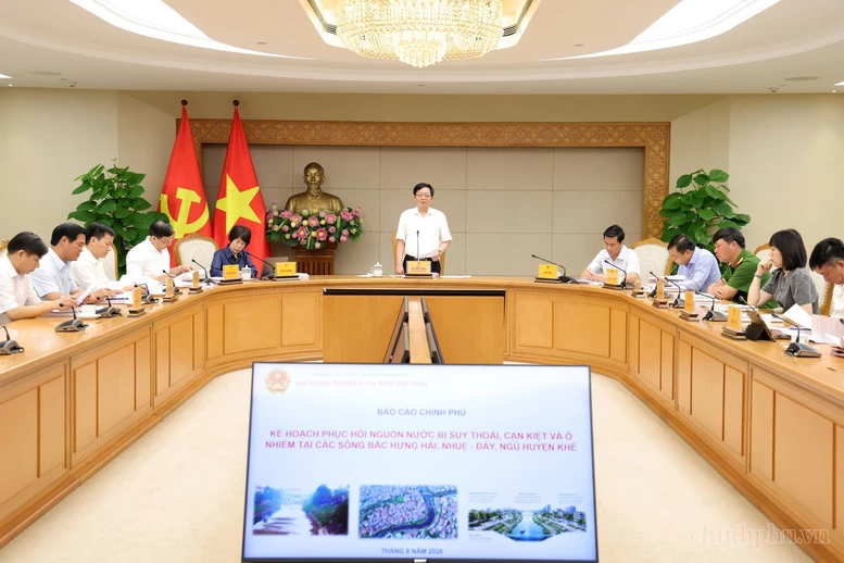 Phục hồi sông Bắc Hưng Hải, Nhuệ - Đáy, Ngũ Huyện Khê theo lộ trình, bảo đảm hiệu quả đầu tư